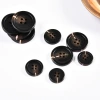 Imitation horn resin coffee four-button high-end suit four-button casual suit men's windbreaker button details Picture